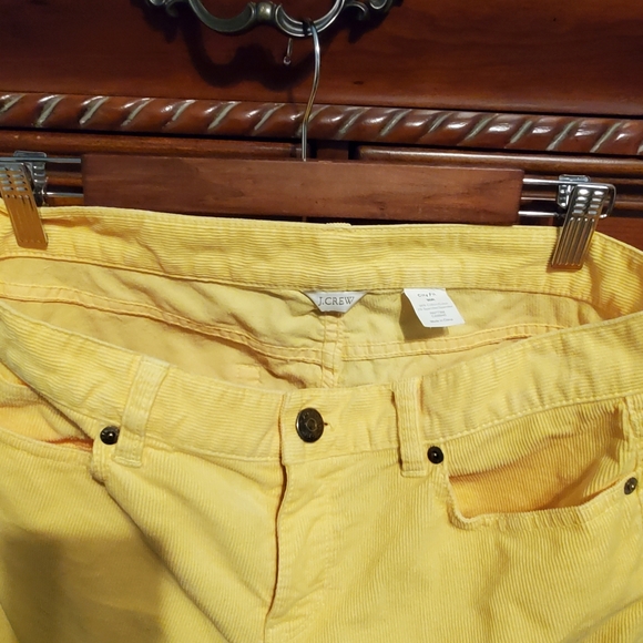 J CREW City Fit canary yellow corduroy jeans 30 R - Picture 5 of 5